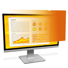 Load image into Gallery viewer, 3M Gold Privacy Filter Screen for Monitors, 22in Widescreen (16:10), Reduces Blue Light, GF220W1B