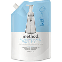 Load image into Gallery viewer, Method Sweet Water Foam Hand Wash Refill - Sweet Water Scent - 28 fl oz (828.1 mL) - Hand - Clear - Triclosan-free - 6 / Carton