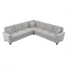 Load image into Gallery viewer, Bush Furniture Stockton 111inW L-Shaped Sectional Couch, Light Gray, Standard Delivery