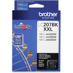 Brother LC207 Black Super-High-Yield Ink Cartridge, LC207BK