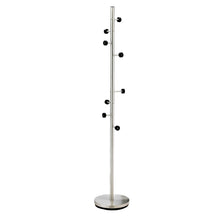 Load image into Gallery viewer, Adesso Swizzle Coat Rack, 67 1/2inH x 12inW x 12inD, Satin Steel