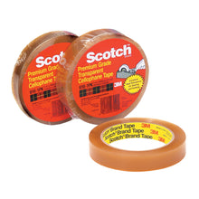 Load image into Gallery viewer, Scotch 610 Cellophane Tape, 1/2in x 72 Yd., Clear, Case Of 12