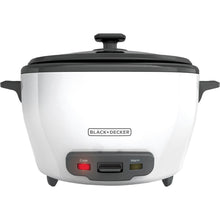 Load image into Gallery viewer, Black &amp; Decker 28-Cup Rice Cooker, White