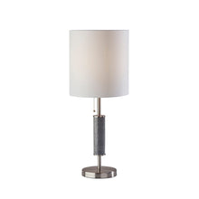 Load image into Gallery viewer, Adesso Vanessa Table Lamp, 29inH, Brushed Steel Base/White Shade