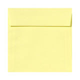 LUX Square Envelopes, 5 1/2in x 5 1/2in, Peel & Press Closure, Lemonade Yellow, Pack Of 50