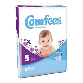 Attends Comfees Baby Diapers, Size 5, White, Pack Of 27