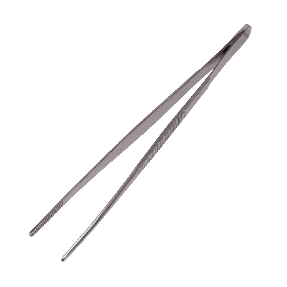 MABIS Precision Thumb Dressing Forceps, Serrated, 5 1/2in, Silver
