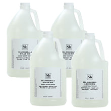 Load image into Gallery viewer, Soapbox Liquid Hand Soap, Sea Minerals And Blue Iris, 1 Gallon, Carton Of 4 Bottles