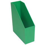 Romanoff Magazine Files, 9 1/2inH x 3 1/2inW x 11 1/2inD, Green, Pre-K - Grade 8, Pack Of 3