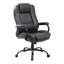 Load image into Gallery viewer, Boss Office Products Heavy-Duty Ergonomic LeatherPlus Bonded Leather High-Back Chair, Black