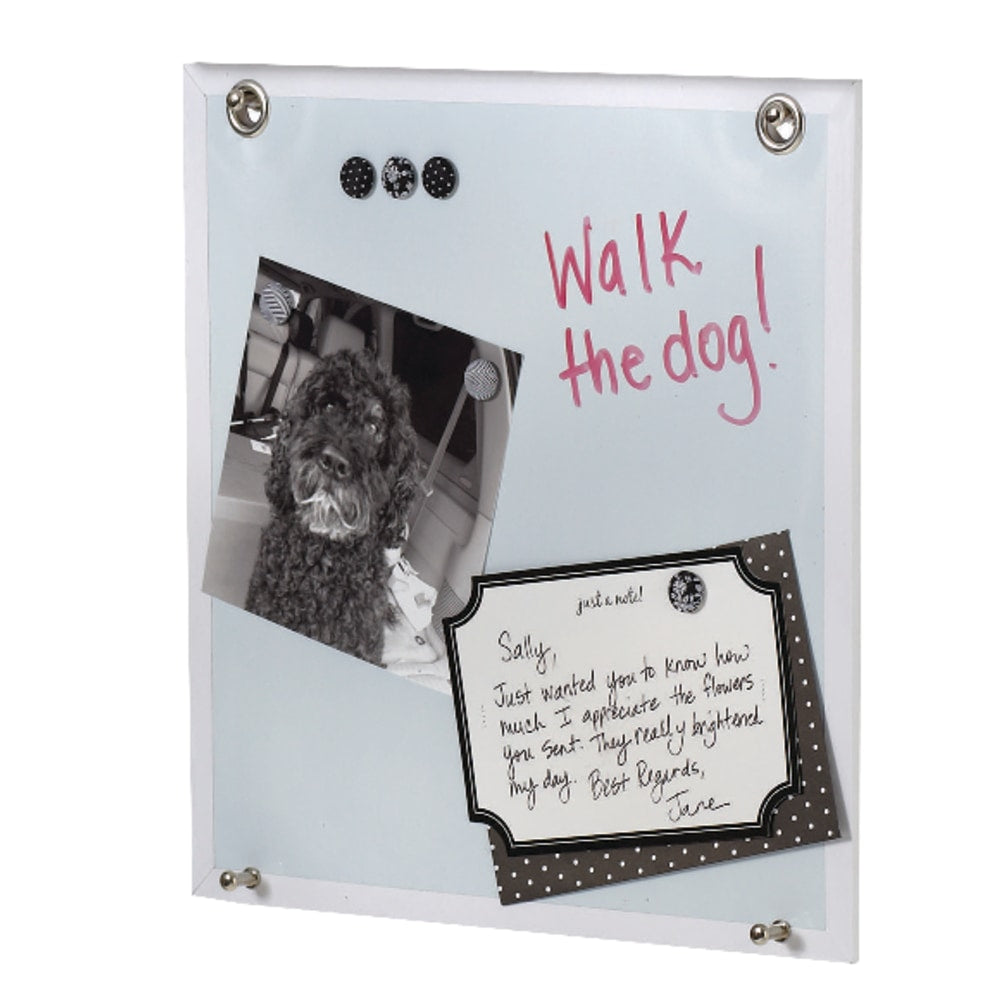 Realspace Unframed Dry-Erase Whiteboard Magnetic Panel, 12in x 12in, White