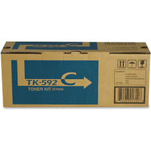 Load image into Gallery viewer, Kyocera TK-592 Cyan Toner Cartridge