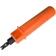 Load image into Gallery viewer, 4XEM 110/66 Impact Punchdown Tool For Cat5/Cat6 Network Cable - Orange - Alloy Steel - 0.36 lb - Built-in Blade Storage
