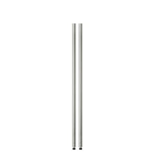Load image into Gallery viewer, Honey-Can-Do Steel Shelving Support Poles, 54in x 1in, Chrome, Pack Of 2