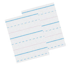 Load image into Gallery viewer, Pacon Zaner-Bloser Sulphite Handwriting Paper, 10-1/2in x 8in, White, 500 Sheets Per Pack, Set Of 2 Packs