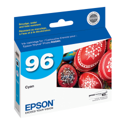 Epson 96 UltraChrome K3 Cyan Ink Cartridge, T096220