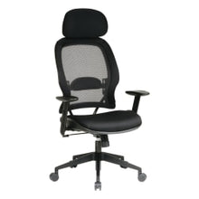 Load image into Gallery viewer, Office Star Professional Air Grid Mesh High-Back Office Chair With Headrest, Black