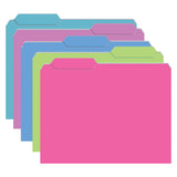 Top Notch Teacher Products File Folders, 9 1/2in x 11 3/4in, Galactic Colors, 4 Packs Of 10