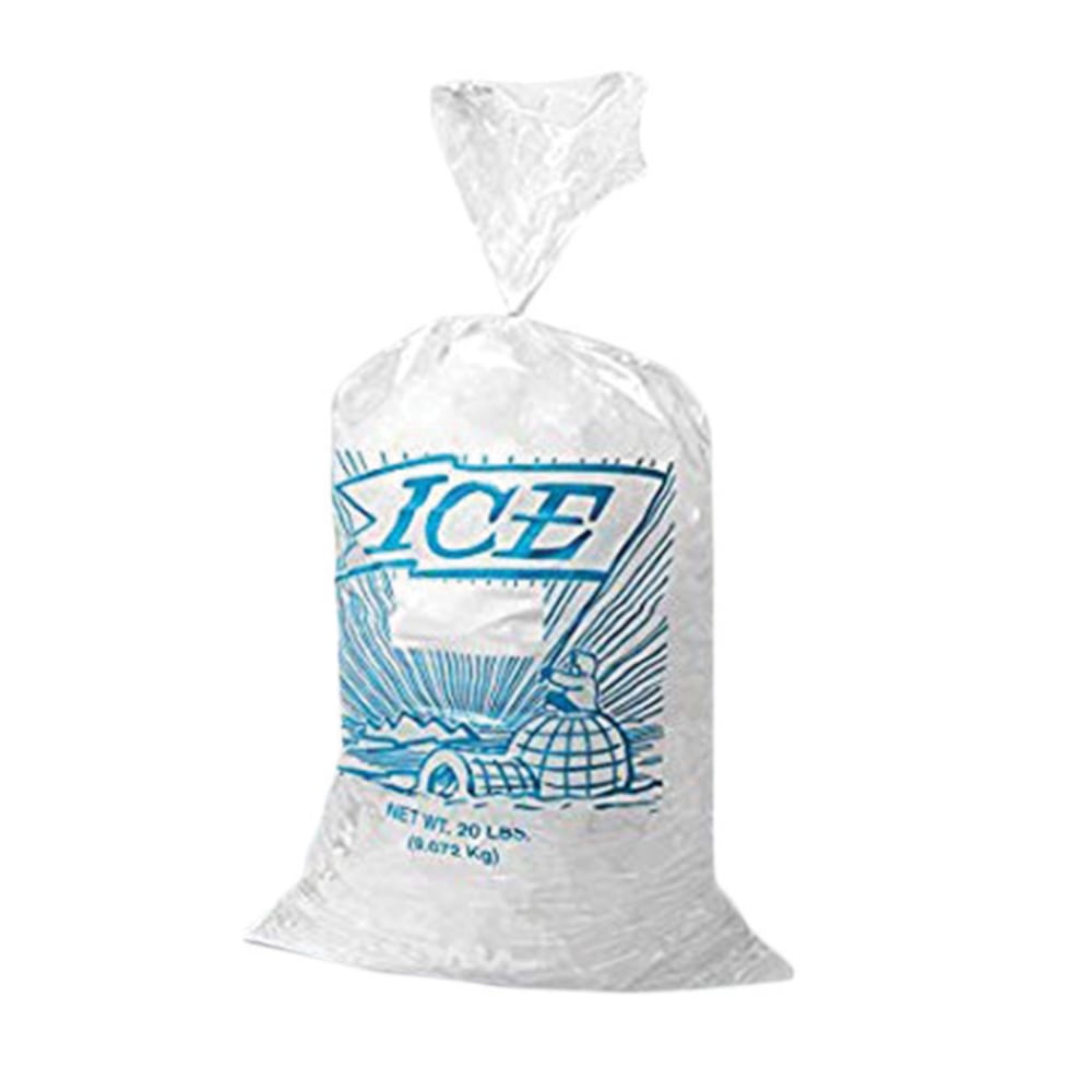 Elkay Metallocene Printed Ice Bags, 25 Lb, Pack Of 500 Bags
