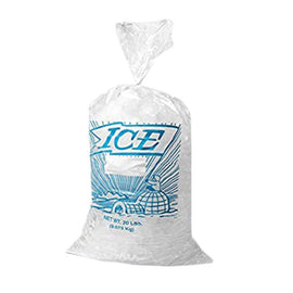 Elkay Metallocene Printed Ice Bags, 25 Lb, Pack Of 500 Bags