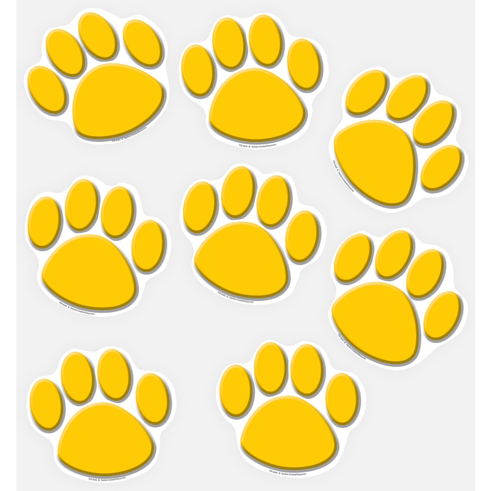 Teacher Created Resources Decorative Accents, Paw Prints, Pack Of 30