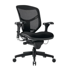 Load image into Gallery viewer, WorkPro Quantum 9000 Series Ergonomic Mesh/Premium Fabric Mid-Back Office Chair, Black/Black, BIFMA Compliant