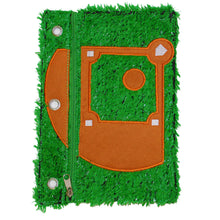 Load image into Gallery viewer, Inkology Sports Binder Pencil Pouches, 1/4inH x 7inW x 10-1/2inD, Baseball Field, Pack Of 12 Pencil Pouches