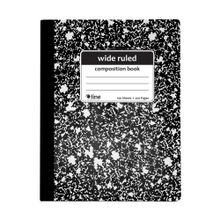 Load image into Gallery viewer, C-Line Composition Notebooks, 7-1/2in x 9-3/4in, Wide Rule, 100 Sheets, Black Marble, Pack Of 12 Notebooks