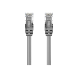 Belkin 7ft CAT6 Ethernet Patch Cable Snagless, RJ45, M/M, Gray - Patch cable - RJ-45 (M) to RJ-45 (M) - 7 ft - UTP - CAT 6 - molded, snagless - gray - for Omniview SMB 1x16, SMB 1x8; OmniView SMB CAT5 KVM Switch