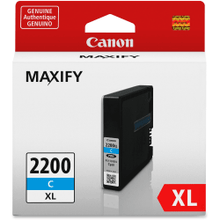 Load image into Gallery viewer, Canon PGI-2200 XL Original Ink Cartridge - Inkjet - High Yield - 1500 Pages - Cyan - 1 / Pack