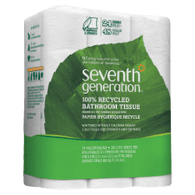 Load image into Gallery viewer, Seventh Generation 2-Ply Toilet Paper, 100% Recycled, 300 Sheets Per Roll, Pack Of 24 Rolls
