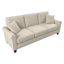 Load image into Gallery viewer, Bush Furniture Hudson 85inW Sofa, Cream Herringbone, Standard Delivery