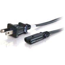 Load image into Gallery viewer, C2G 6ft Power Cord - Non Polarized Power Cord - NEMA 1-15P to IEC320C7 - 6ft