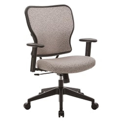 Office Star Space Seating 213 Series Deluxe Fabric 2-To-1 Mechanical Height-Adjustable Mid-Back Chair, Latte