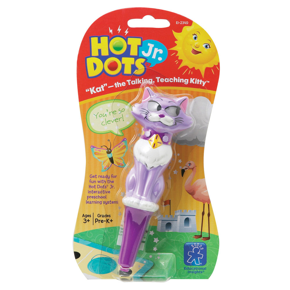 Educational Insights Kat The Talking, Teaching Kitty Pen, 6in, Multicolor, Grades Pre-K-K