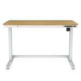 Koble Juno 24inW Adjustable Standing Computer Desk With Wireless Charging, Oak