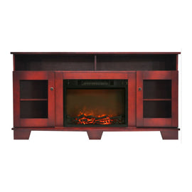 Cambridge Savona Fireplace Mantel with Electronic Fireplace Insert - Indoor - Freestanding