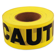 Load image into Gallery viewer, Barricade Tape, 3 in x 1,000 ft, Yellow, Caution Safety Hazard Keep Away