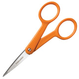 Fiskars Premier 5 Micro-Tip Scissors, 5in, Microtip, Orange