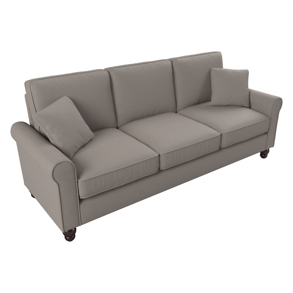 Bush Furniture Hudson 85inW Sofa, Beige Herringbone, Standard Delivery