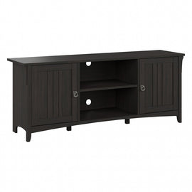 Bush Furniture Salinas TV Stand For 70in TVs, Vintage Black, Standard Delivery