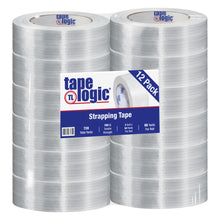 Load image into Gallery viewer, Tape Logic 1400 Strapping Tape, 2in x 60 Yd, Clear, Pack Of 12 Rolls