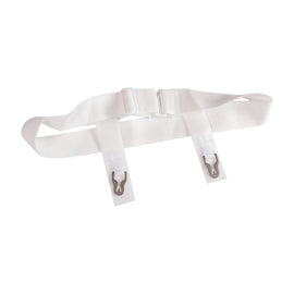 DMI Sanitary Belts With Adjustable Slide Closures, White, Pack Of 12