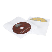 Load image into Gallery viewer, Windowed Paper CD Sleeves, 4.88in x 5in, White, Case Of 500