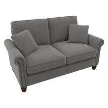 Load image into Gallery viewer, Bush Furniture Coventry 61inW Loveseat, French Gray Herringbone, Standard Delivery