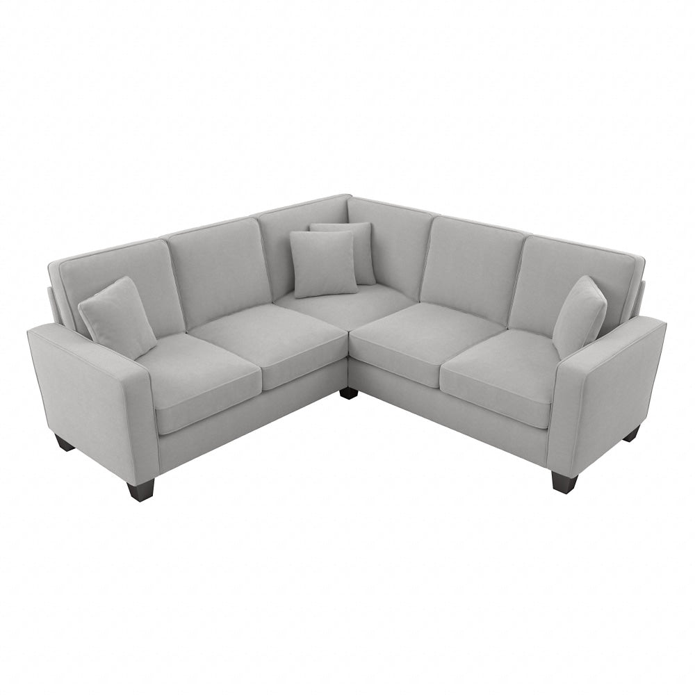 Bush Furniture Stockton 87inW L-Shaped Sectional Couch, Light Gray, Standard Delivery