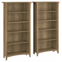 Load image into Gallery viewer, Bush Business Furniture Salinas 63inH 5-Shelf Bookcases, Reclaimed Pine, Set Of 2 Bookcases, Standard Delivery