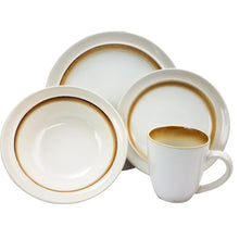 Load image into Gallery viewer, Gibson Elite Lawson 16-Piece Dinnerware Set, Brown