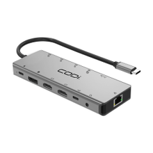 Load image into Gallery viewer, CODi 13-in-1 Multi-Port - Docking station - USB-C - 2 x HDMI, DP - 1GbE