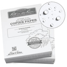 Load image into Gallery viewer, Rite in the Rain Weatherproof Laser Paper, White, Letter Size (8 1/2in x 11in), Ream Of 500 Sheets, 100 Lb, 85 Brightness